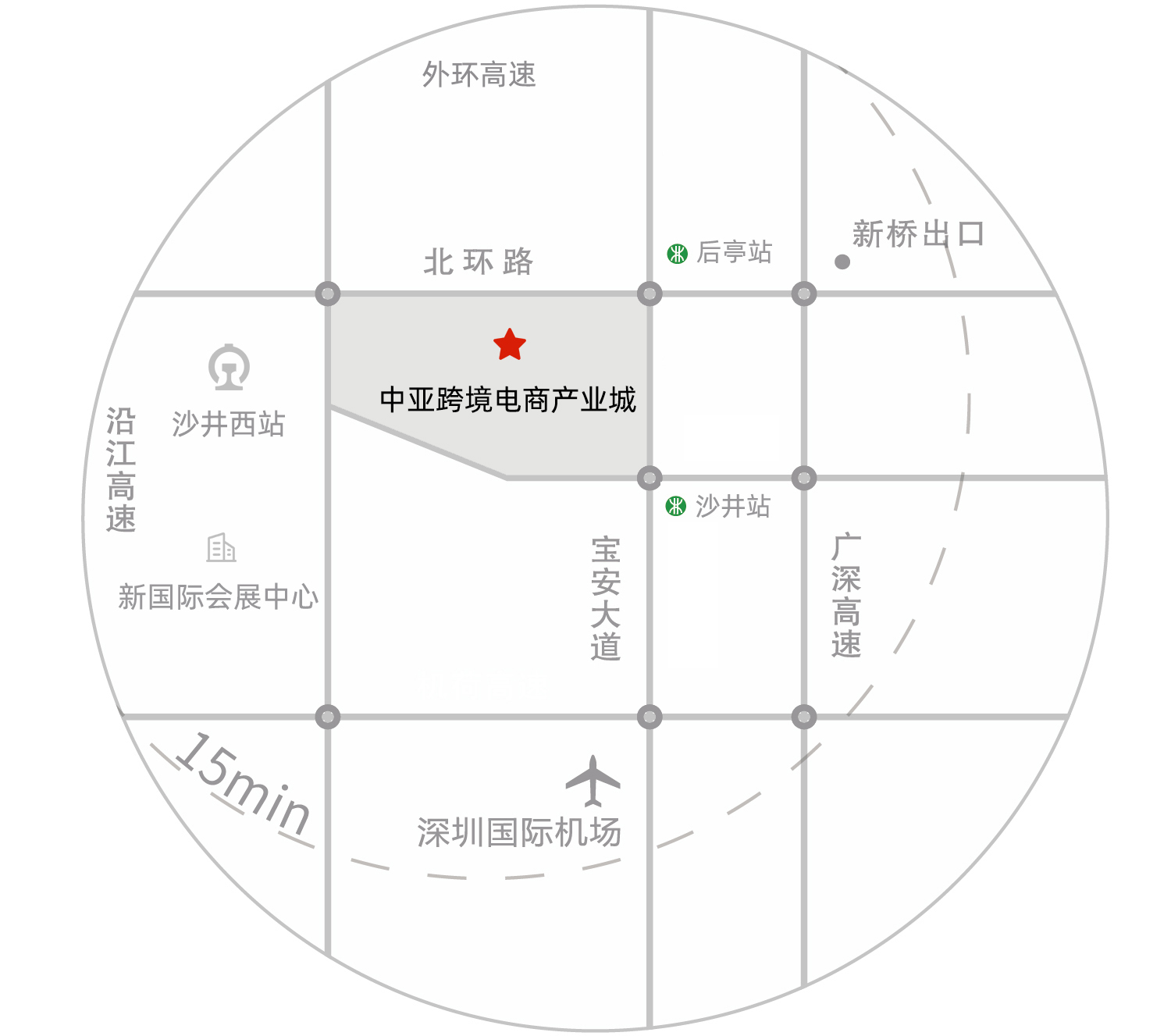 中亞國際跨境電商產(chǎn)業(yè)城平面圖